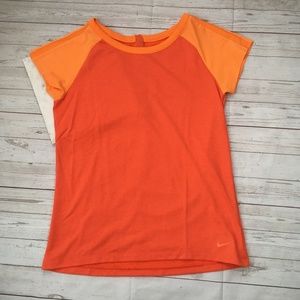 nike golf l orange sandie zip top 685414